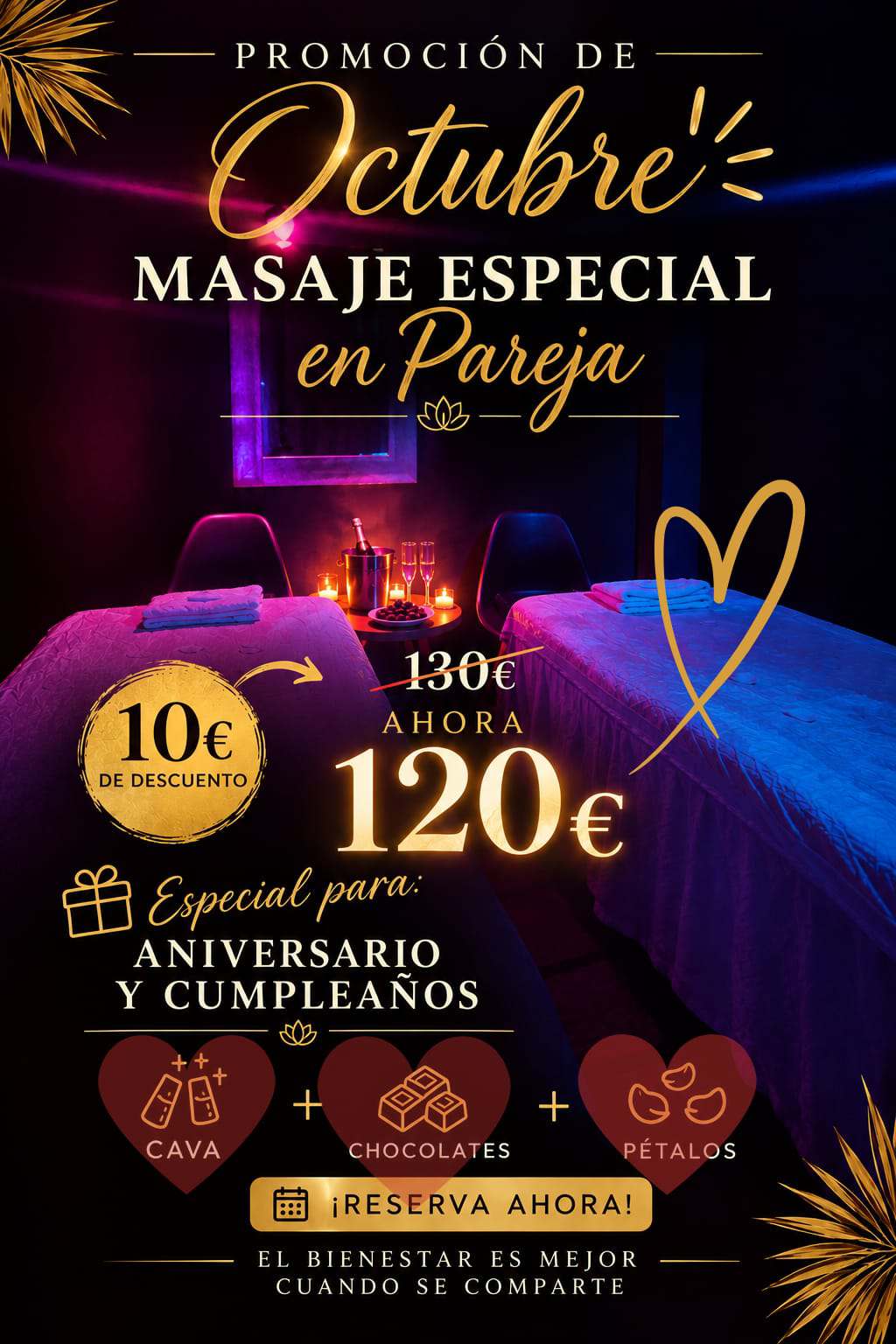 Masaje pareja Octubre 2026